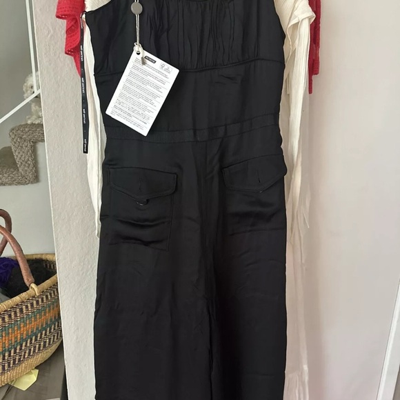 Self-Portrait Sleeveless Wide Leg Black Jumpsuit - Picture 5 of 10